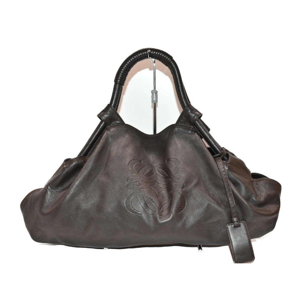 LOEWE Nappa Aire Brown Sheepskin Handbag One Handle